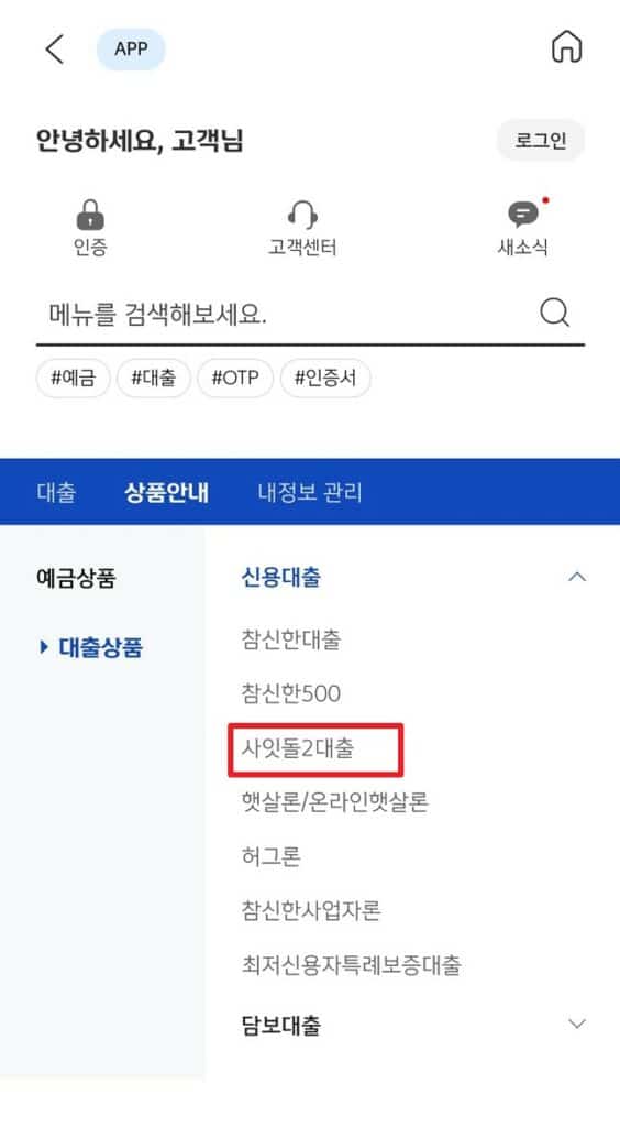 사잇돌2대출