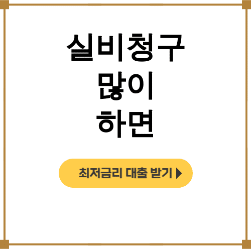 실비청구 많이 하면